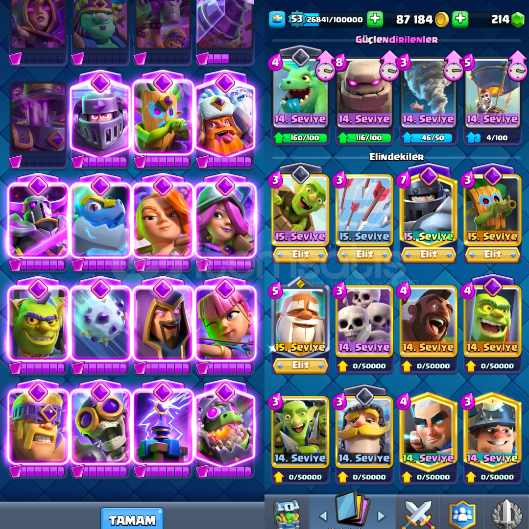 ⚡️53 lvl Clash Royale hesabı⚡️ ⚡️53 lvl Clash Royale hesabı⚡️