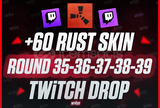⭐60 Skin⭐Round 35-36-37-38 Twitch Drop⭐