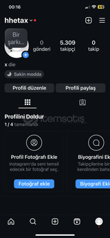 5.309 takipçili İnstagram hesabı