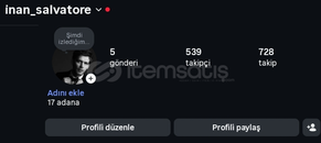 (539) Gerçek Takipçili Instagram Hesabı 