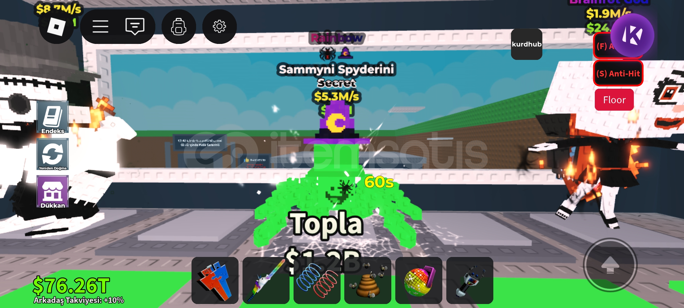 5.3M RAİNBOW SAMMY SPİDERİNİ  5.3M RAİNBOW SAMMY SPİDERİNİ