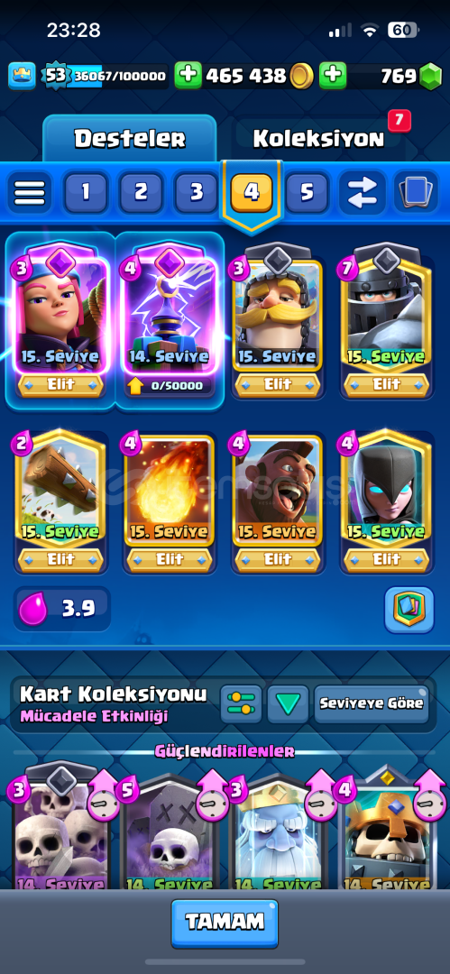 54 SEVİYE 10K KUPA FİYAT PERFORMANS EFSANE HESAP 54 SEVİYE 10K KUPA FİYAT PERFORMANS EFSANE HESAP