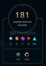 540 Lvl - 181 Kostum Güzel hesap