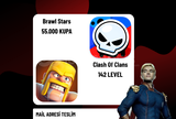 54K Brawl Stars | 142 LVL Clash of Clans