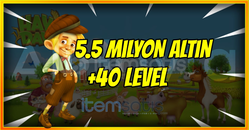 ⚡5.5 MİLYON ALTIN +40 LEVEL⚡SINIRLI STOK