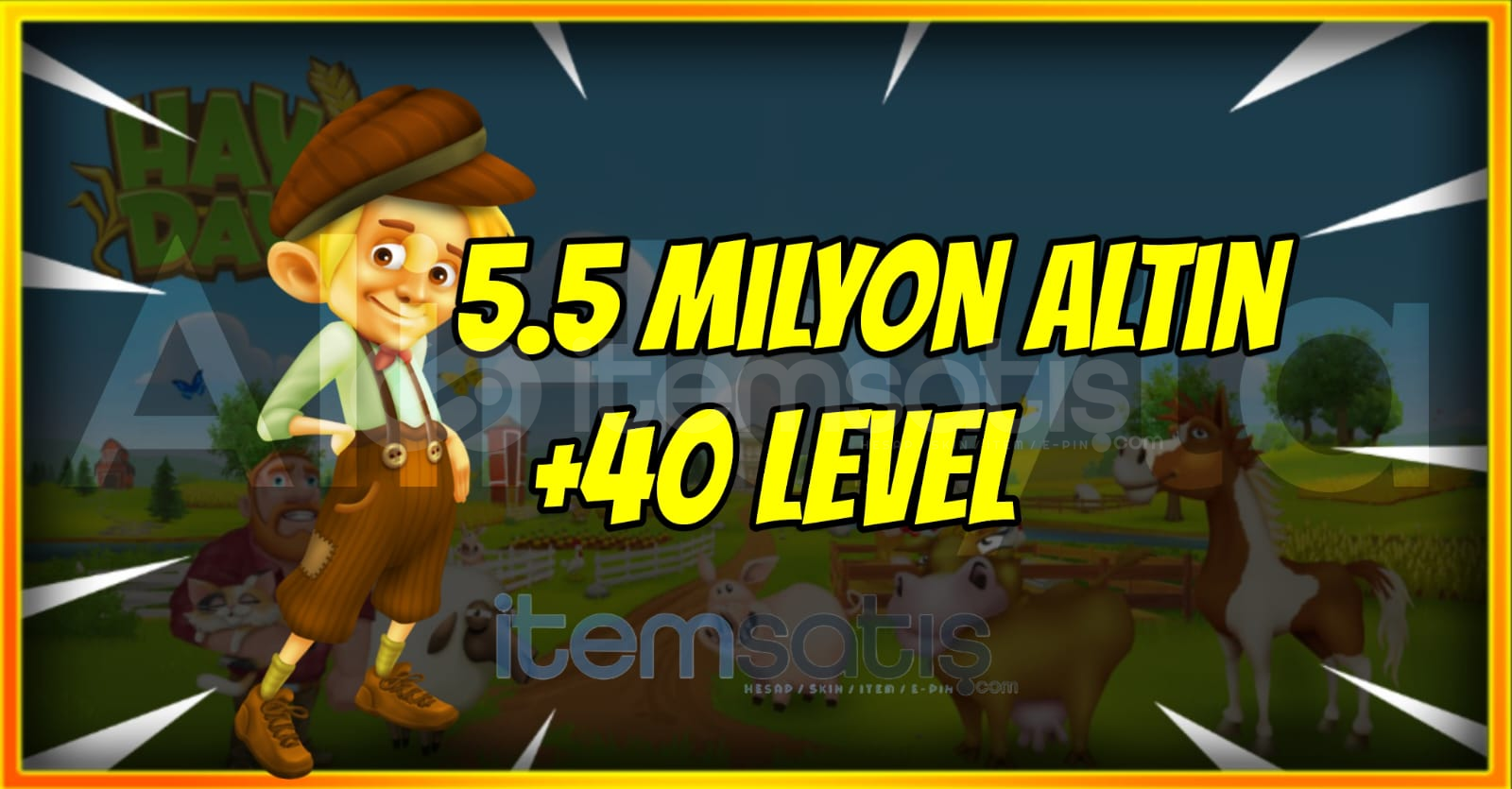 ⚡5.5 MİLYON ALTIN +40 LEVEL⚡SINIRLI STOK ⚡5.5 MİLYON ALTIN +40 LEVEL⚡SINIRLI STOK