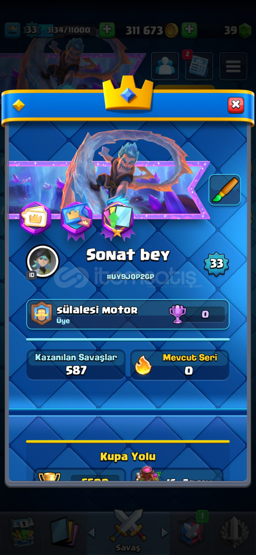 5500 KUPA⚡110 KARAKTER ⚡ 33LV ⚡5 EVRİMLİ