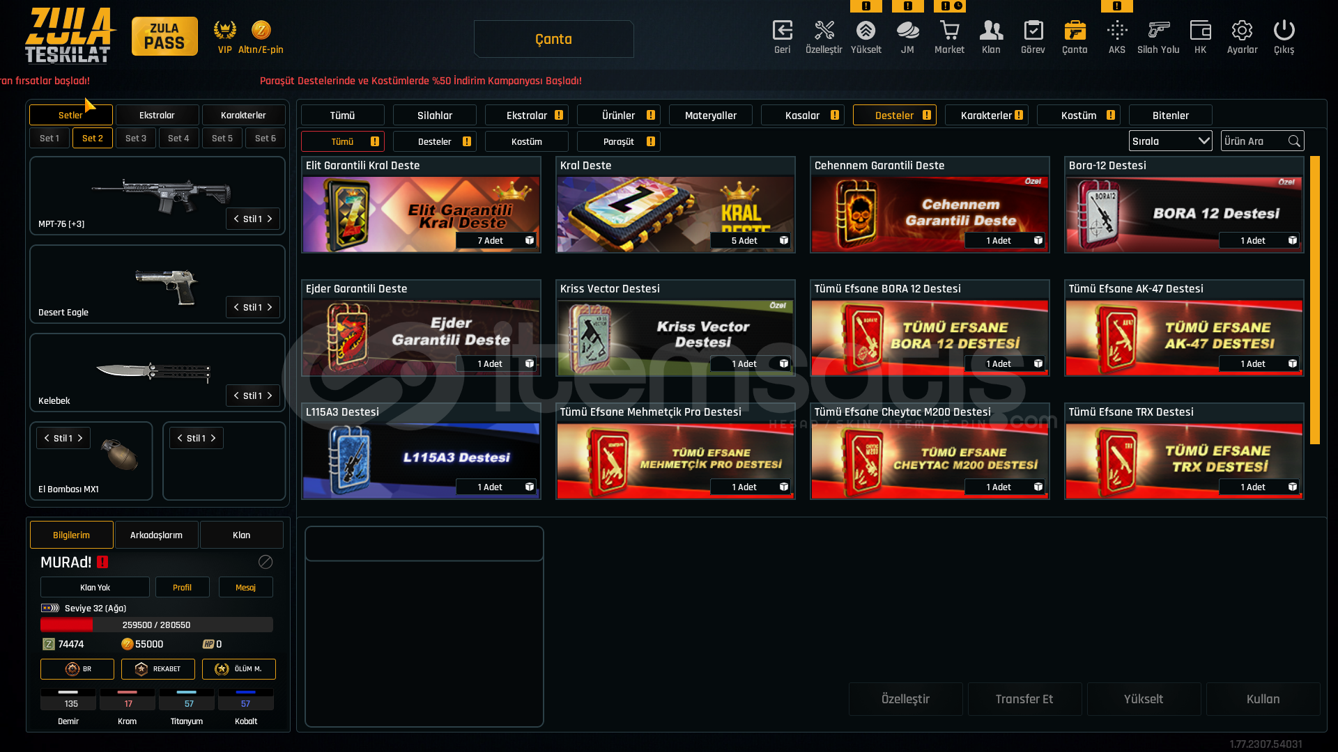 55.000 ZA VE 74K ZP LI HESAP UYGUNAA!! 55.000 ZA VE 74K ZP LI HESAP UYGUNAA!!