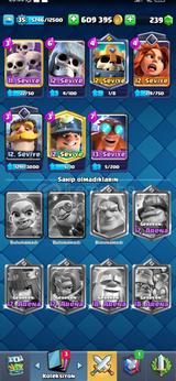 5509 kupalı CLASH ROYALE HESAP