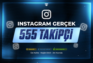 555 Gerçek Takipçi | Garantili - Instagram