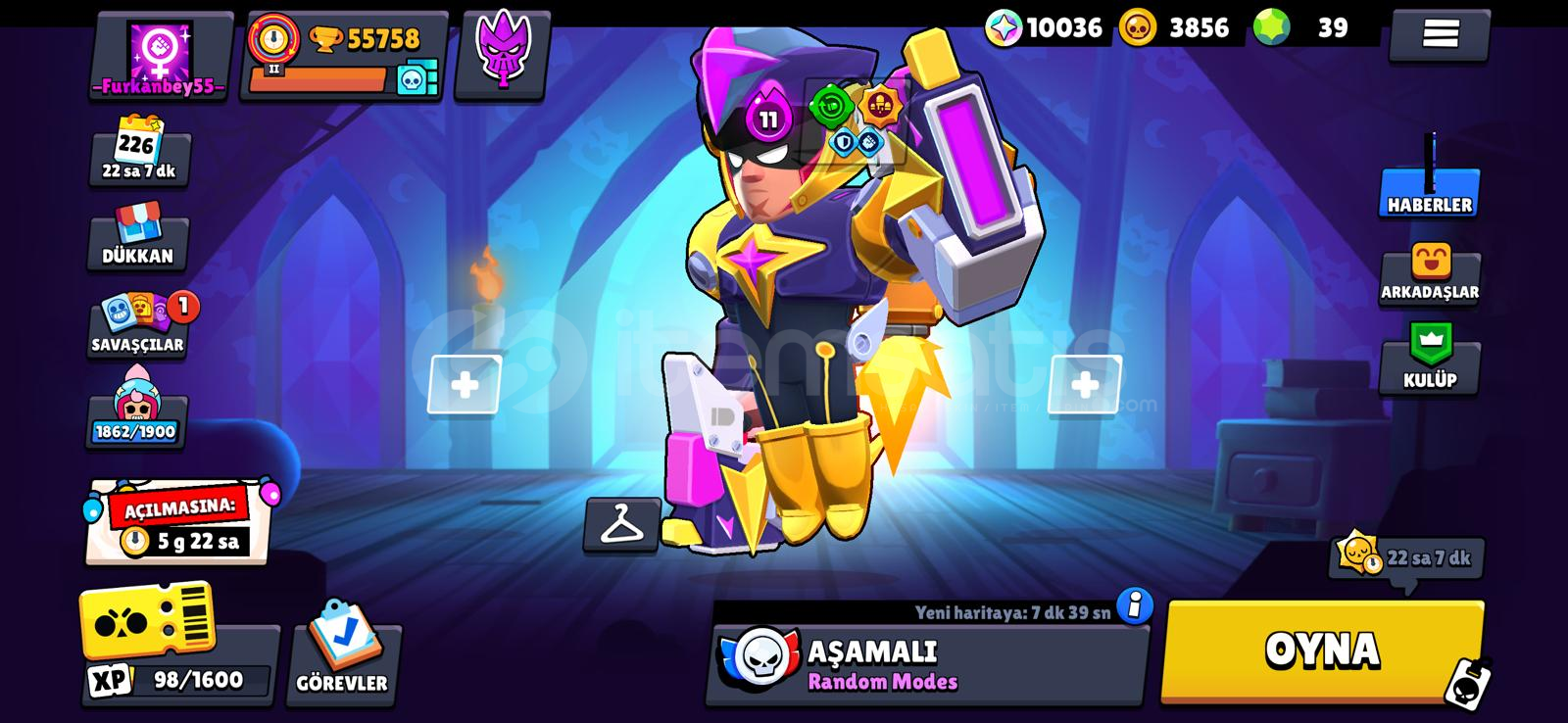 56 BİN KUPA 20 HİPERŞARJLI (30'U 1000 KUPA)