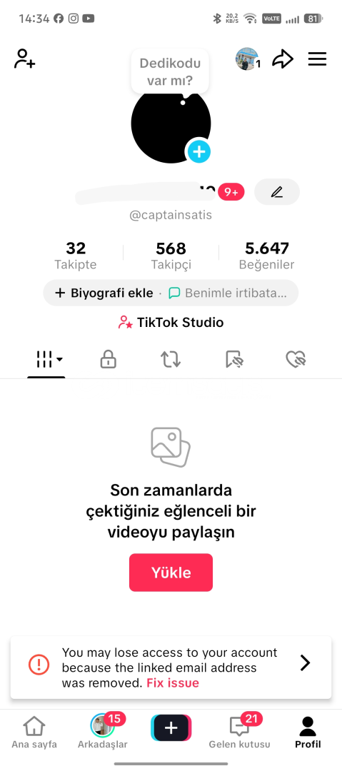 568 takipçili tiktok hesap 568 takipçili tiktok hesap