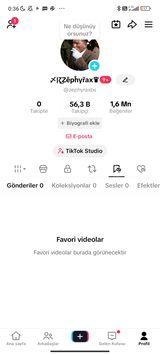 56K orijinal türk takipçili 1.6M beğenili hesap