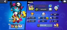 56k yaklaşık 250 kostümlü brawl stars hesabı 
