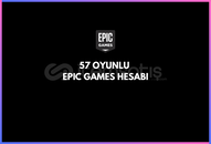 57 OYUNLU EPIC GAMES HESABI