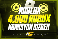 ✨(5715) 4000 Robux - KOMİSYON BİZDEN✨