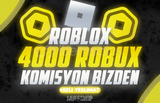 ✨(5715) 4000 Robux - KOMİSYON BİZDEN✨