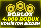 ⭐️(5715) 4000 ROBUX |✅KOMİSYON ÖDENİYOR