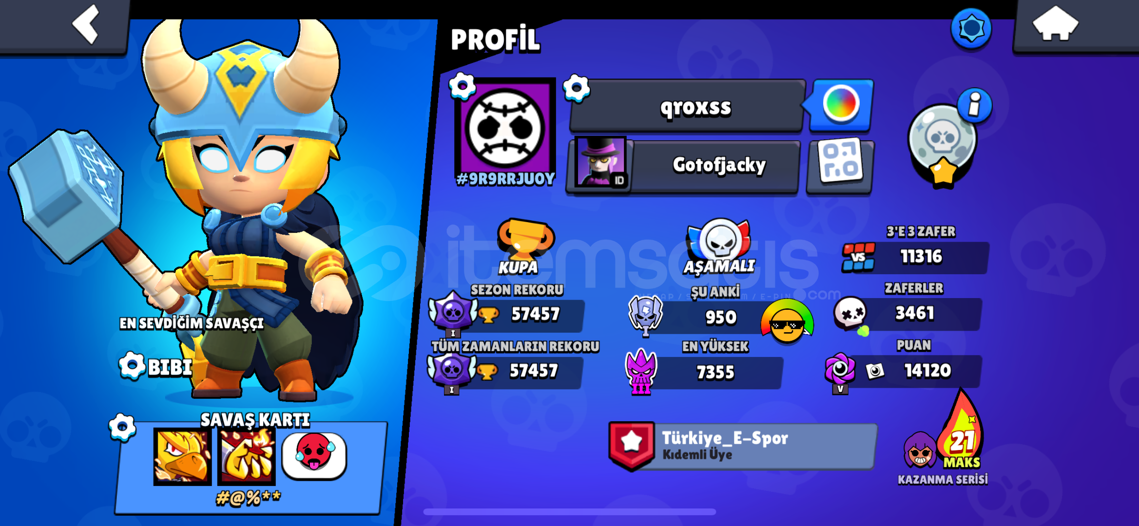 57K 230+ SKIN DOP DOLU HESAP 57K 230+ SKIN DOP DOLU HESAP