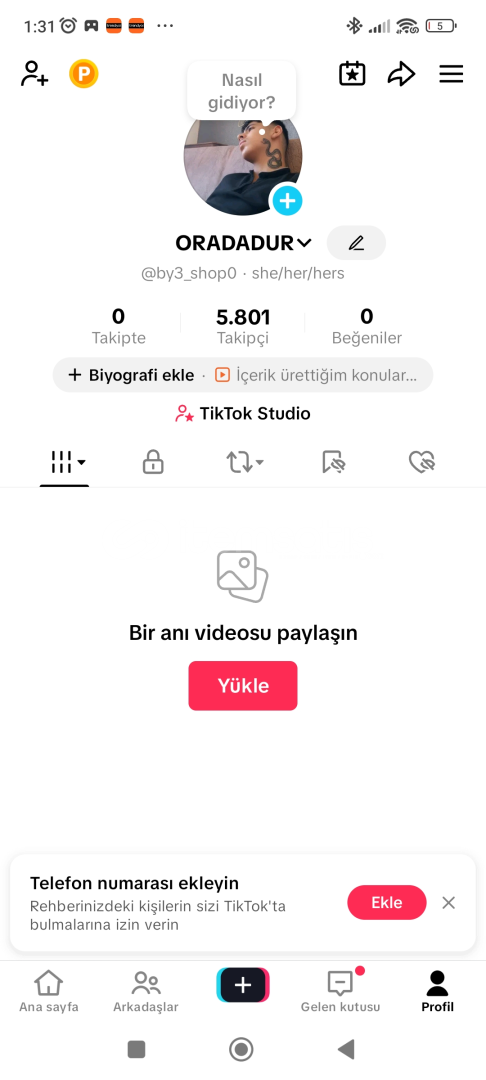 5.8 K TikTok Hesabı  5.8 K TikTok Hesabı