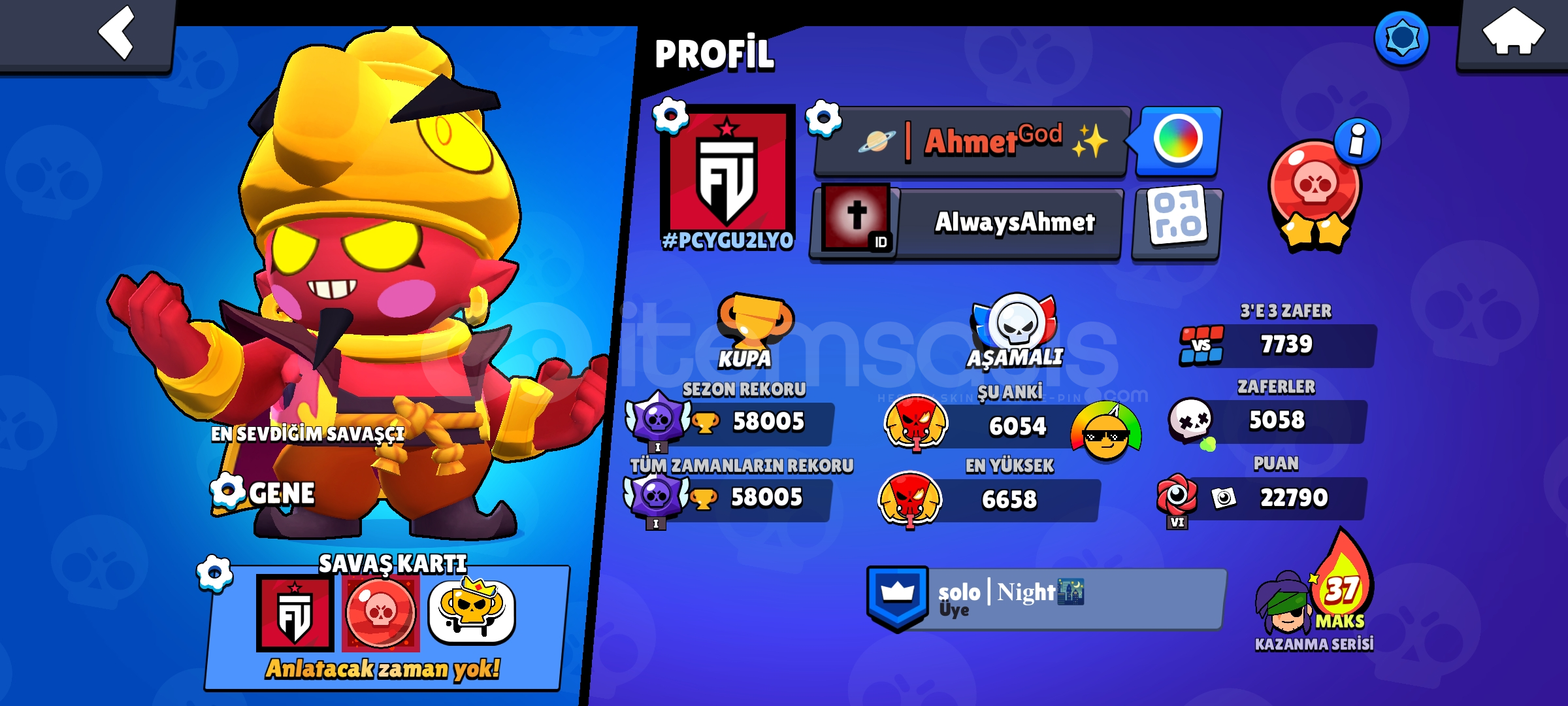 58K Mars⭐⭐ Seviyeli Sağlam Hesap  58K Mars⭐⭐ Seviyeli Sağlam Hesap