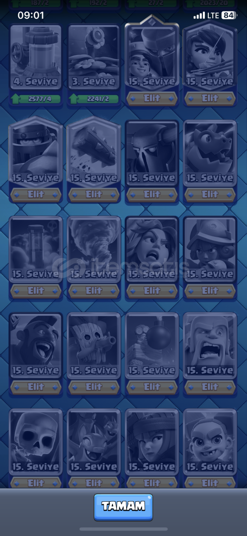 58level 20 evrim acil satılır 15k kupa 58level 20 evrim acil satılır 15k kupa