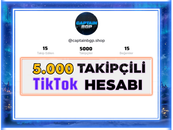 [+1 Yıllık] 5K Takipçili TikTok Hesapları⭐