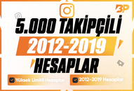 5K TAKİPÇİLİ ESKİ TARİHLİ Hesap ✅ Kaliteli