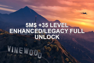 ✅️ 5M +35 LEVEL ENHANCED/LEGACY FULL UNLOCK