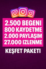 ????5X | %100 Keşfet Etkili Instagram Paketi ????
