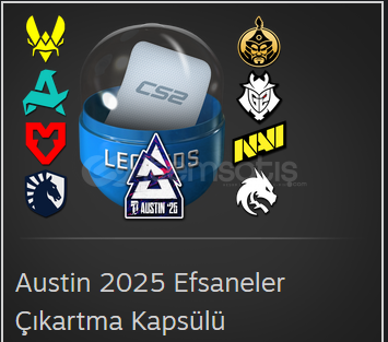 5x Austin 2025 Efsaneler Çıkartma Kapsülü 5x Austin 2025 Efsaneler Çıkartma Kapsülü