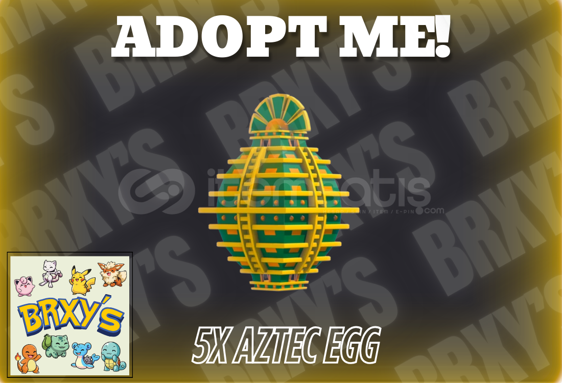 5x Aztec Egg(Adopt Me)(En Uygunu) 5x Aztec Egg(Adopt Me)(En Uygunu)