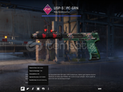 ⚡5x çıkartma ⚡ USP-S | PC-GRN