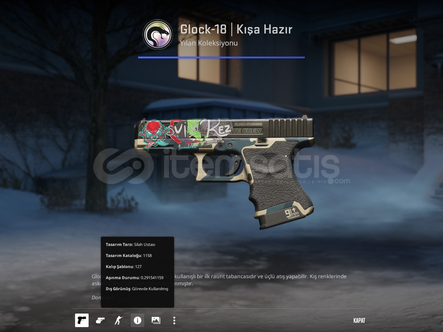 craftlı⚡5x çıkartmalı Glock-18 | Kışa Hazır craftlı⚡5x çıkartmalı Glock-18 | Kışa Hazır