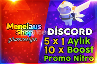 5X DİSCORD NİTRO KOD+GARANTİ