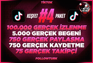 ⭐5X | [GARANTİLİ] TİKTOK KEŞFET PAKETİ 4⭐