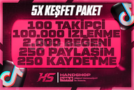 ⭐5X [GARANTİLİ] TİKTOK KEŞFET PAKETİ⭐