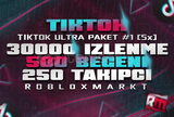 [5X]⭐GARANTILI⭐TİKTOK ULTRA PAKET 1