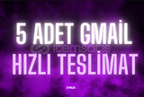 (UCUZ) 5 ADET GMAİL HIZLI TESLİMAT ✨