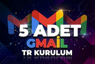 5x GMAİL (TÜRK) - YÜKSEK KALİTE