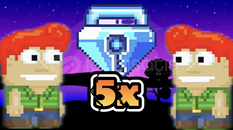 5x Growtopia Blue Gem Lock