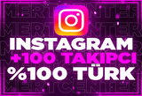 ⭐İNSTAGRAM 100 TÜRK TAKİPÇİ [GARANTİLİ]⭐