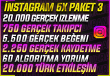 ⭐5X⭐İNSTAGRAM 5X GERÇEK KEŞFET PAKETİ 3