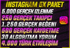 ⭐5X⭐İNSTAGRAM 5X GERÇEK KEŞFET PAKETİ