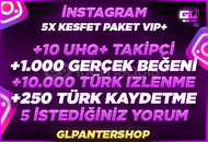 ⭐5X | İNSTAGRAM GERÇEK KEŞFET PAKETİ 1 | ⭐