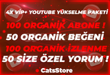 ⭐4X YOUTUBE YÜKSELME PAKETİ [SORUNSUZ]⭐