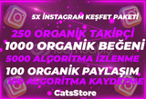 ⭐5X İNSTAGRAM KEŞFET PAKETİ [SORUNSUZ]⭐