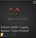 5x Mühürlü Grafiti | Çapraz Baltalar 