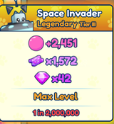 5x Shiny Space Invader | BGS INF