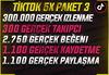 ⭐5X⭐TİKTOK 5X GERÇEK KEŞFET PAKETİ 3